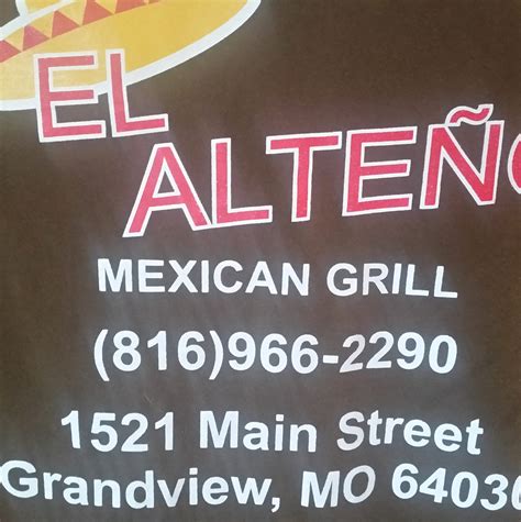 El alteño mexican grill  Restaurant menu